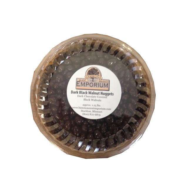 Dark Chocolate Covered Black Walnut Nuggets