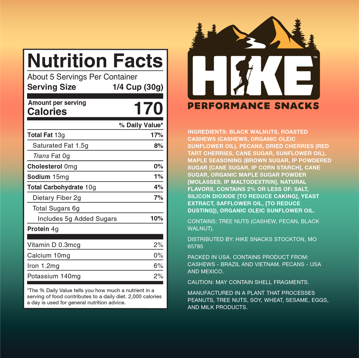 HIKE 'Maple Mountain' Trail Mix